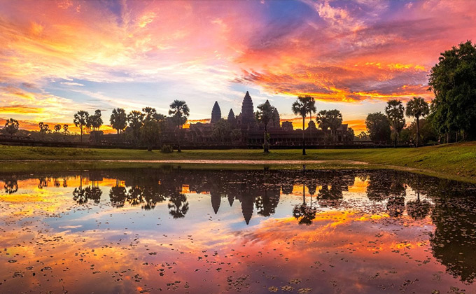 Drive safe to Angkor Wat Complex!